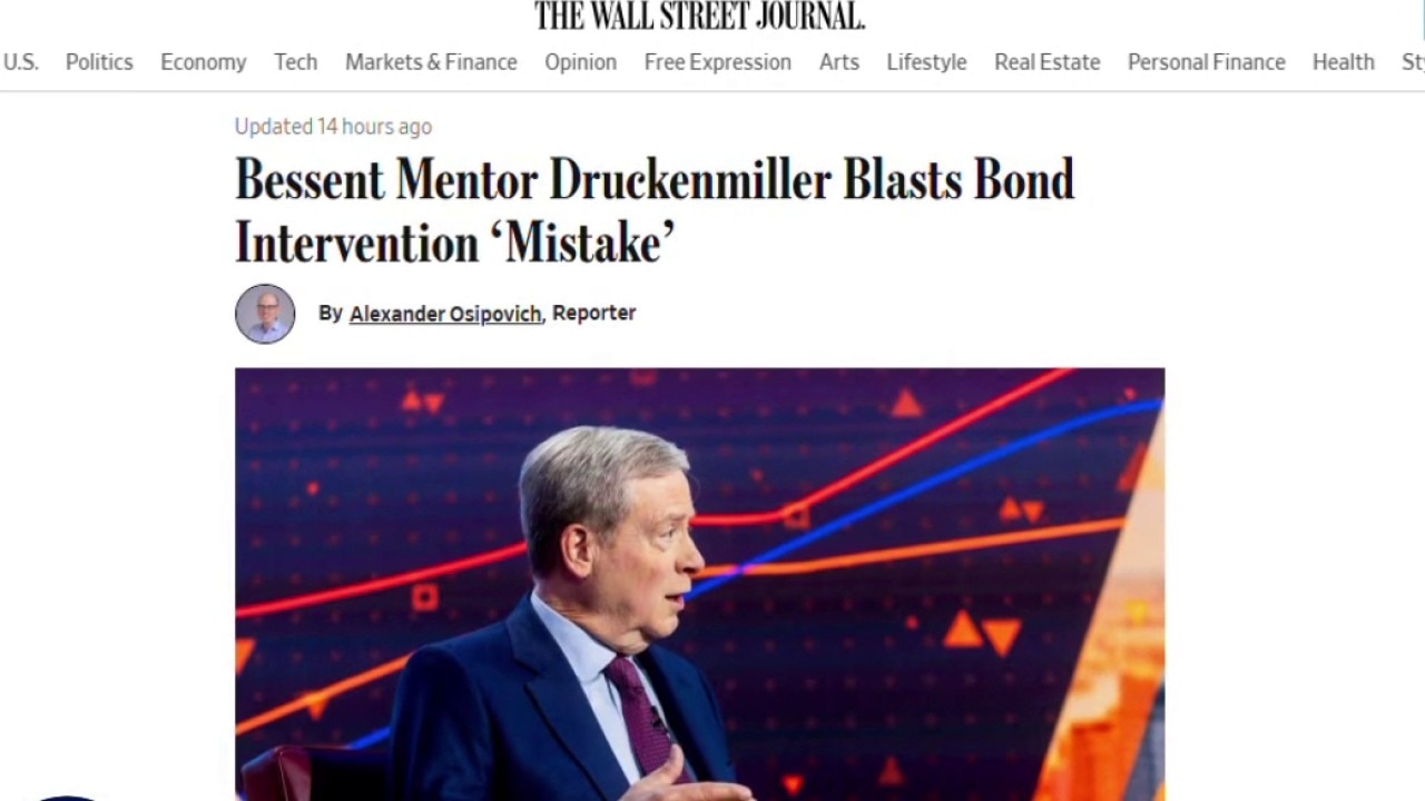 Billionaire Druckenmiller warns of US financial trouble