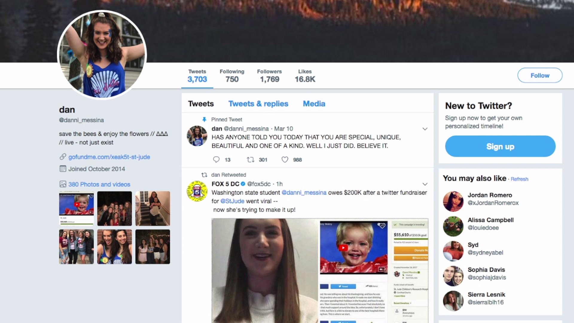 Renton teen`s fundraising tweet goes viral