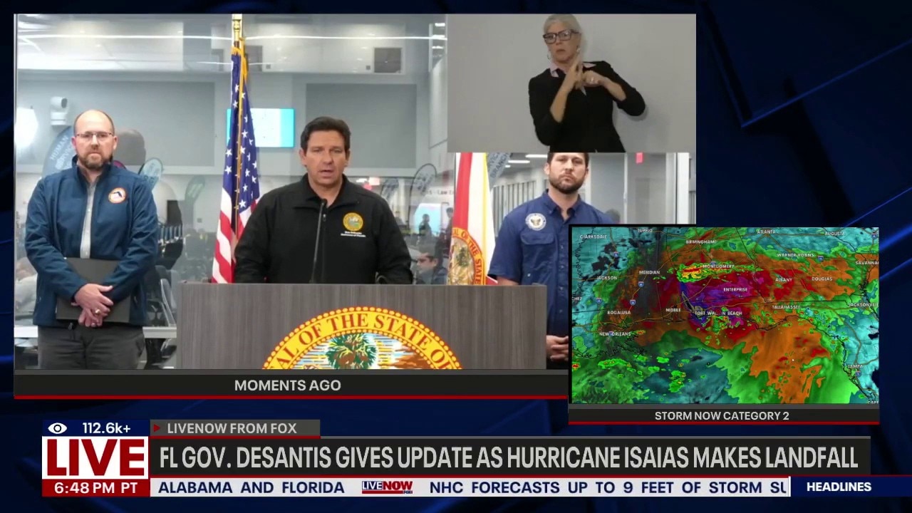 Hurricane Isaias makes landfall in Florida Panhandle
