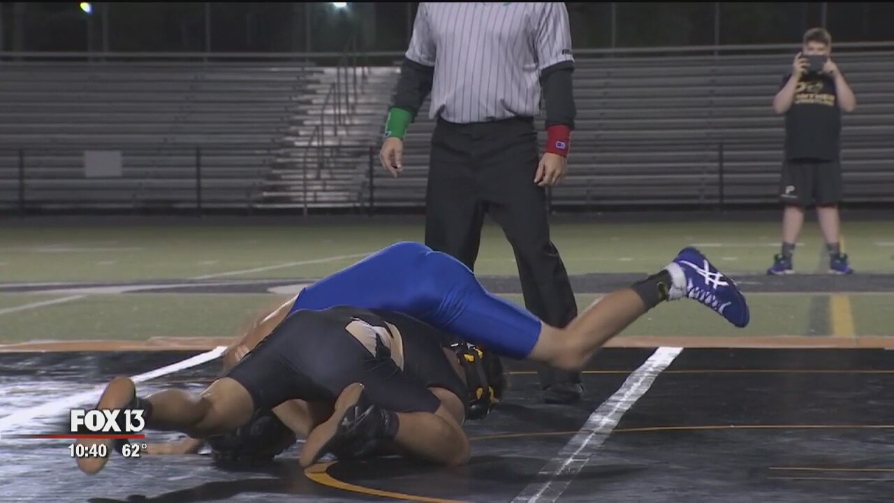 Plant, Jefferson high schools take wrestling outside