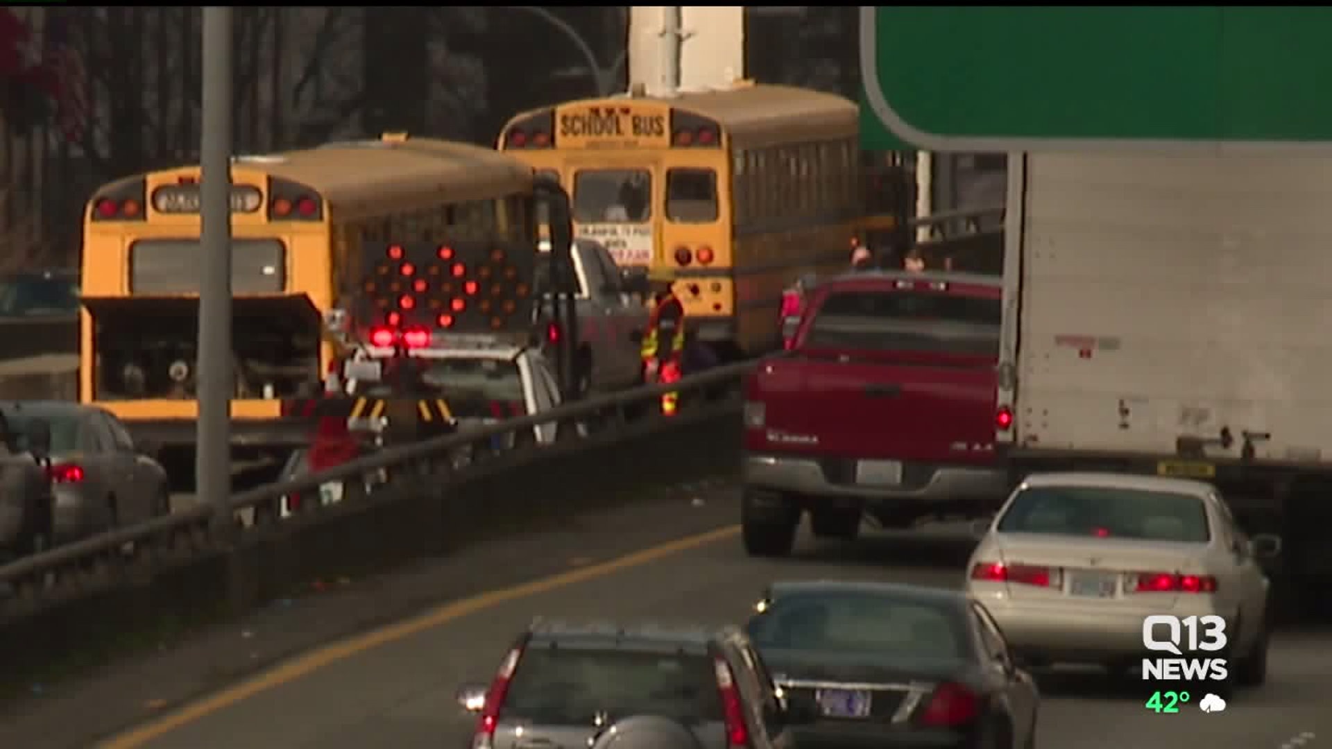 Van keeps ramming school bus; driver booked on DUI-drugs