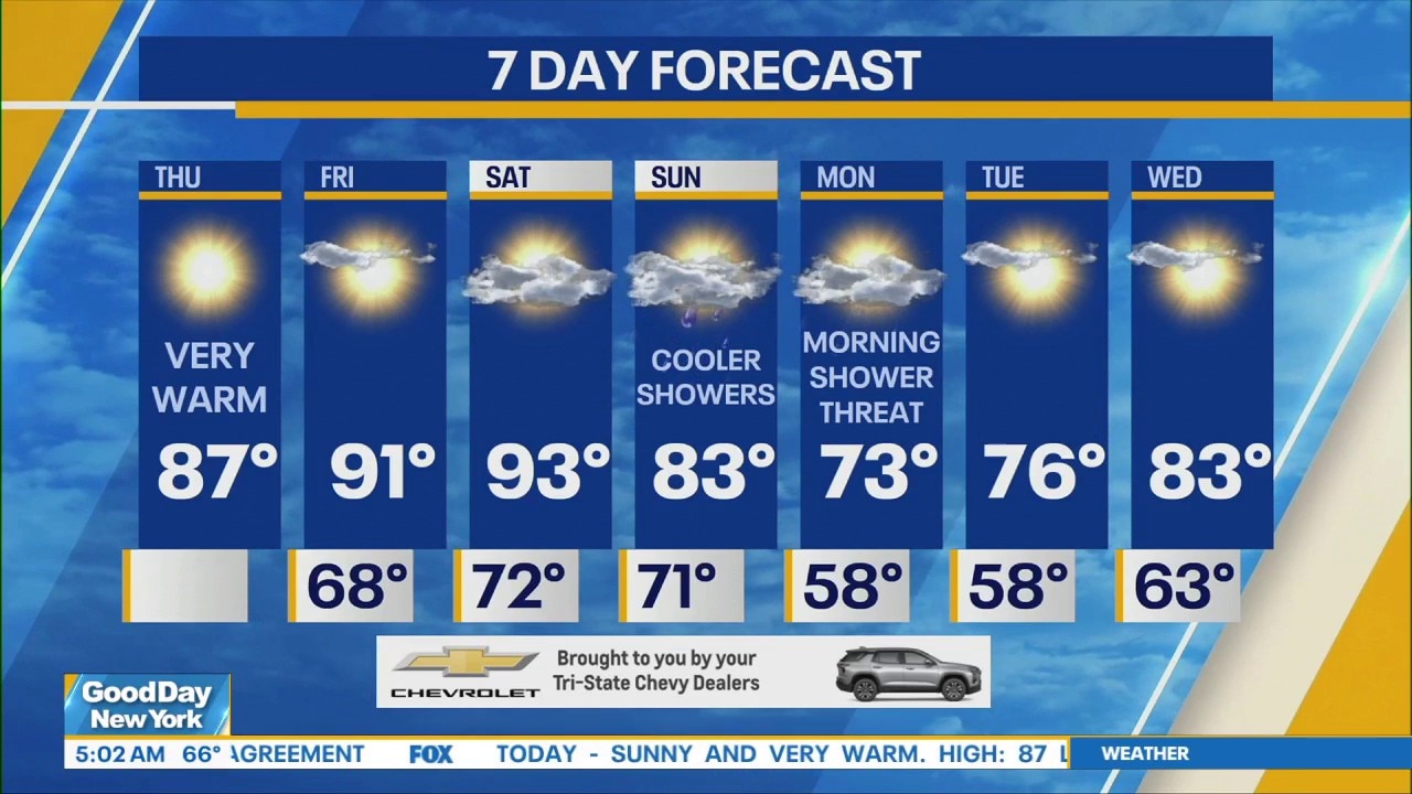 NYC weather: Thursday morning forecast