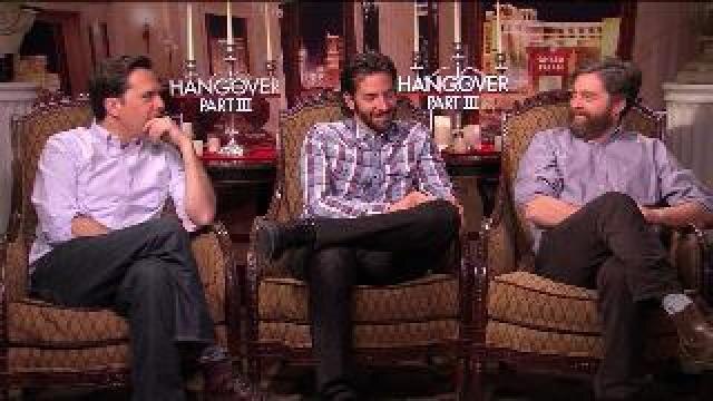 Gino talks with cast of Hangover III