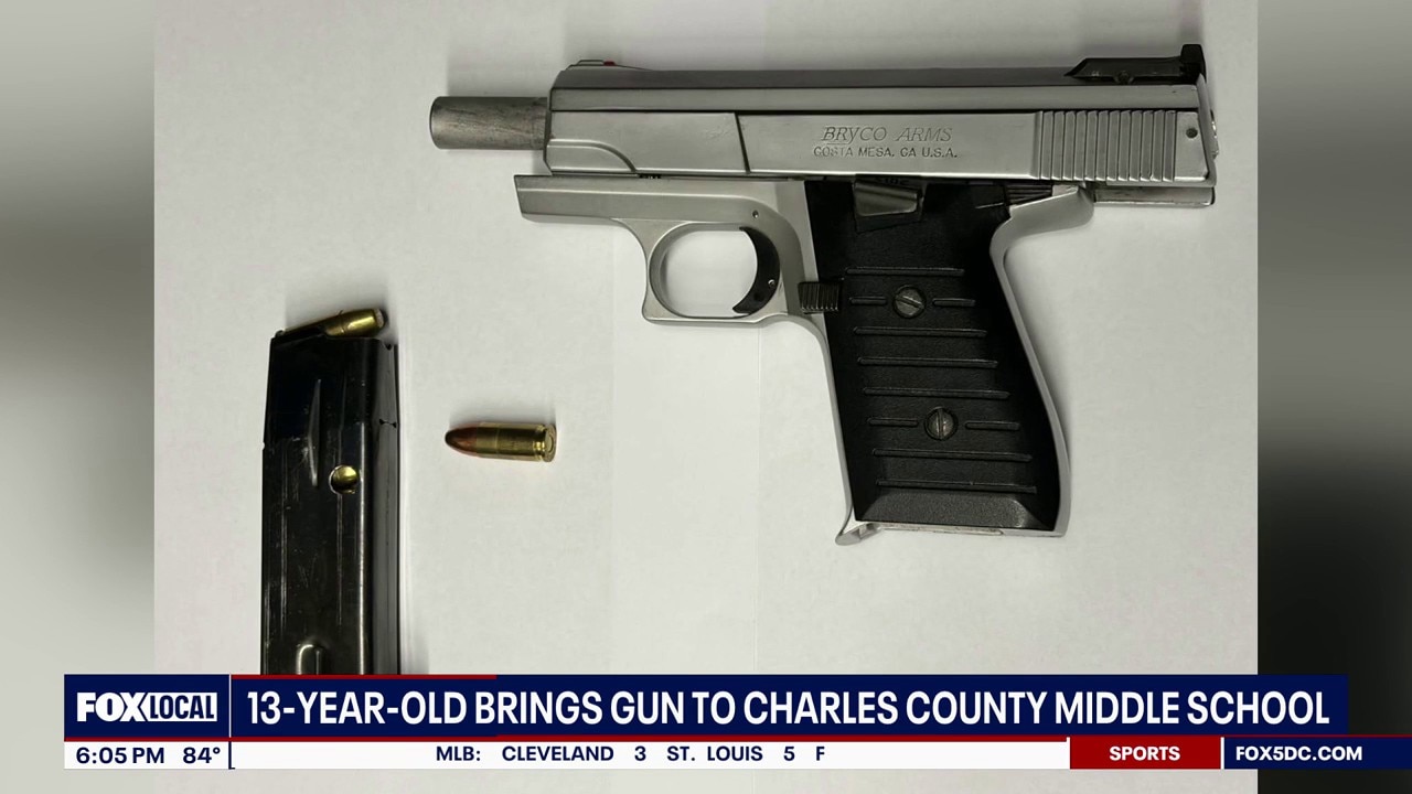 13-year-old brings gun to school in Charles County