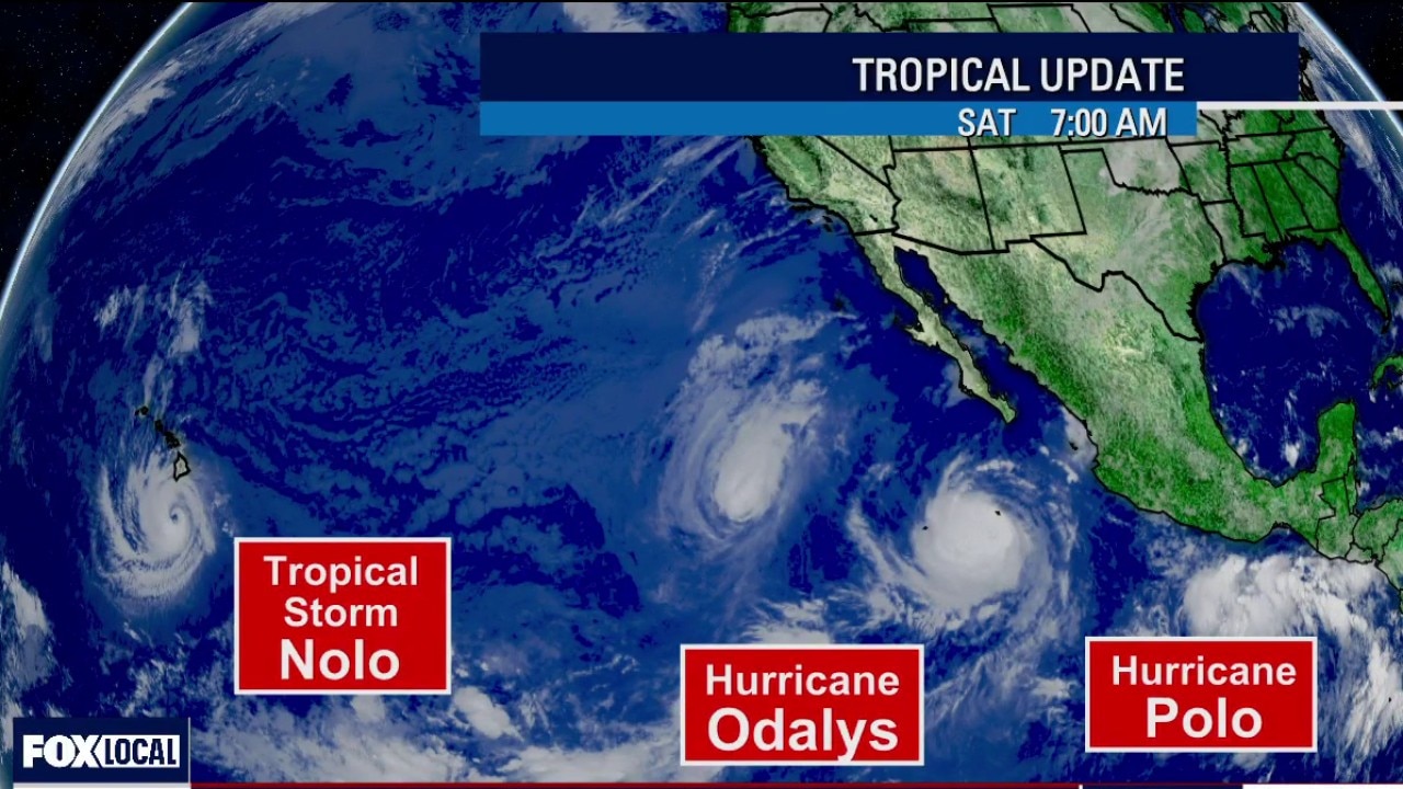 Unusually active hurricane season for the Pacific