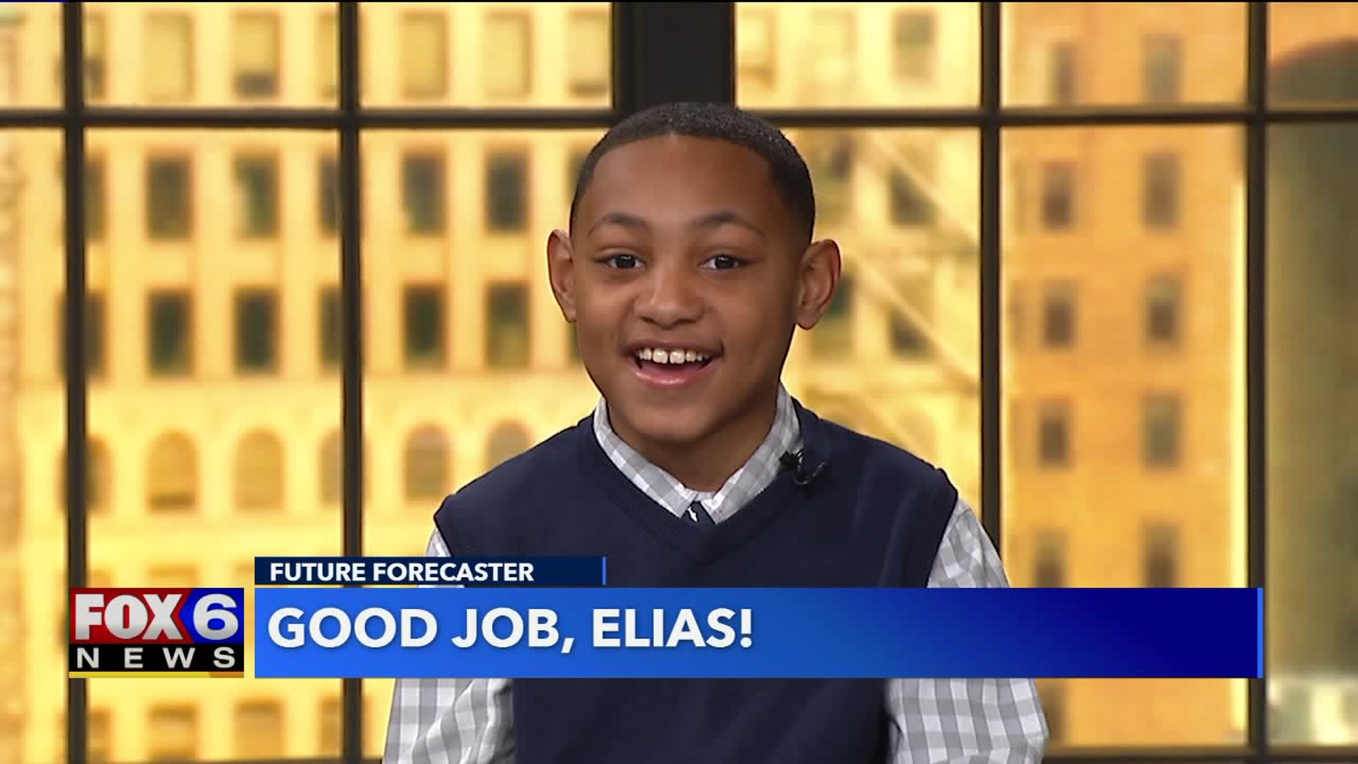 Elias helps with the weather