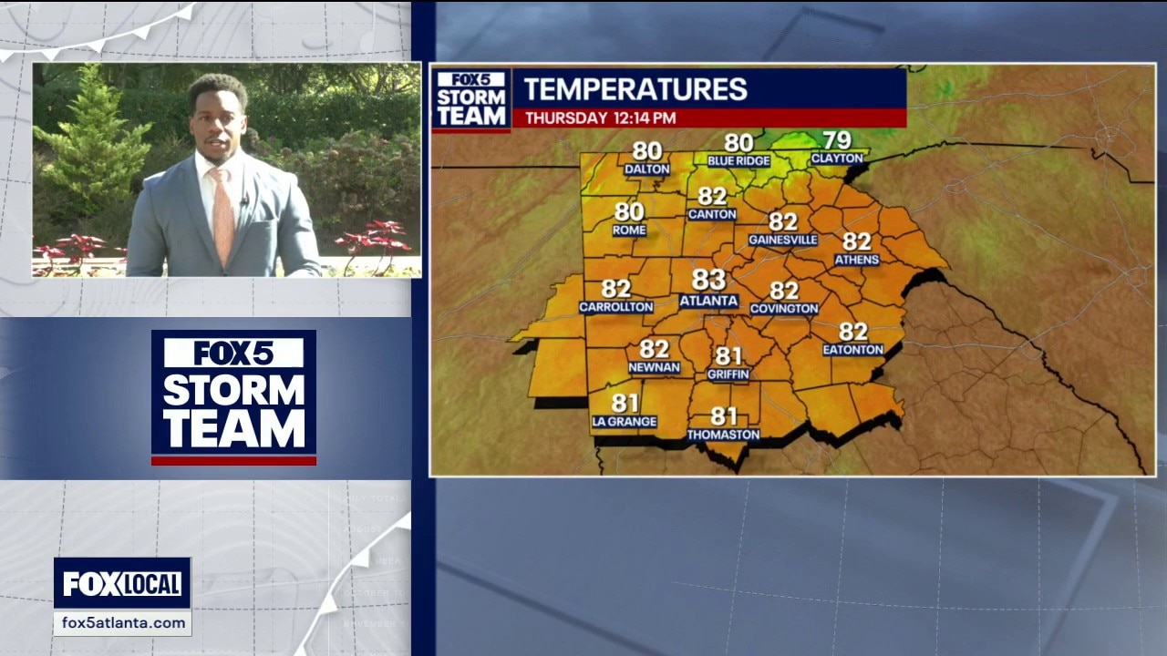 Thursday midday weather forecast