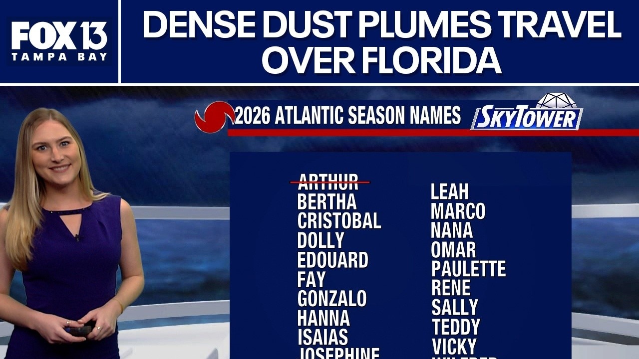 Dense plumes of Saharan dust travel over Florida