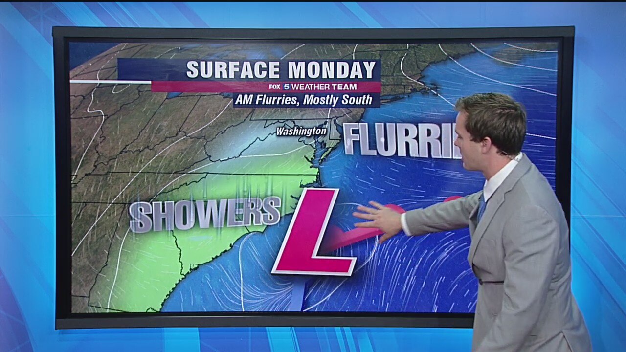 FOX 5 Weather forecast for Monday, December 7