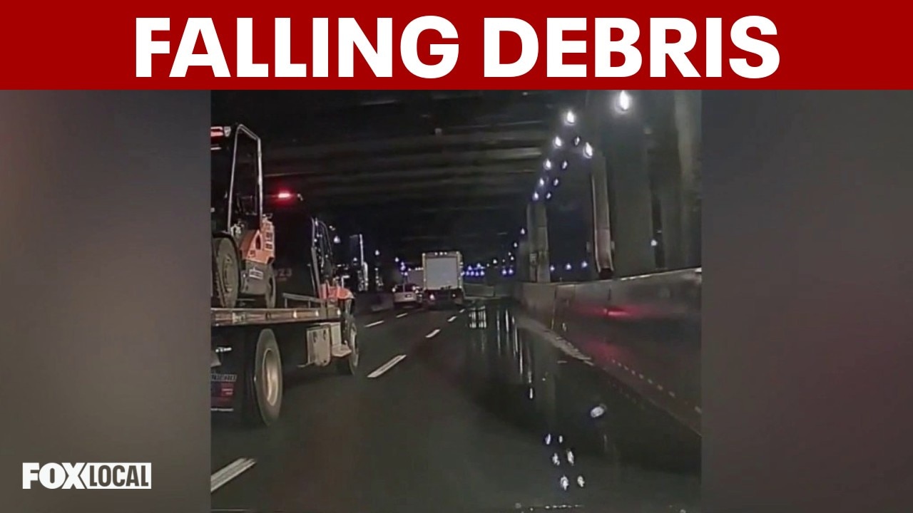 Debris falls near George Washington Bridge entrance, injuring 1
