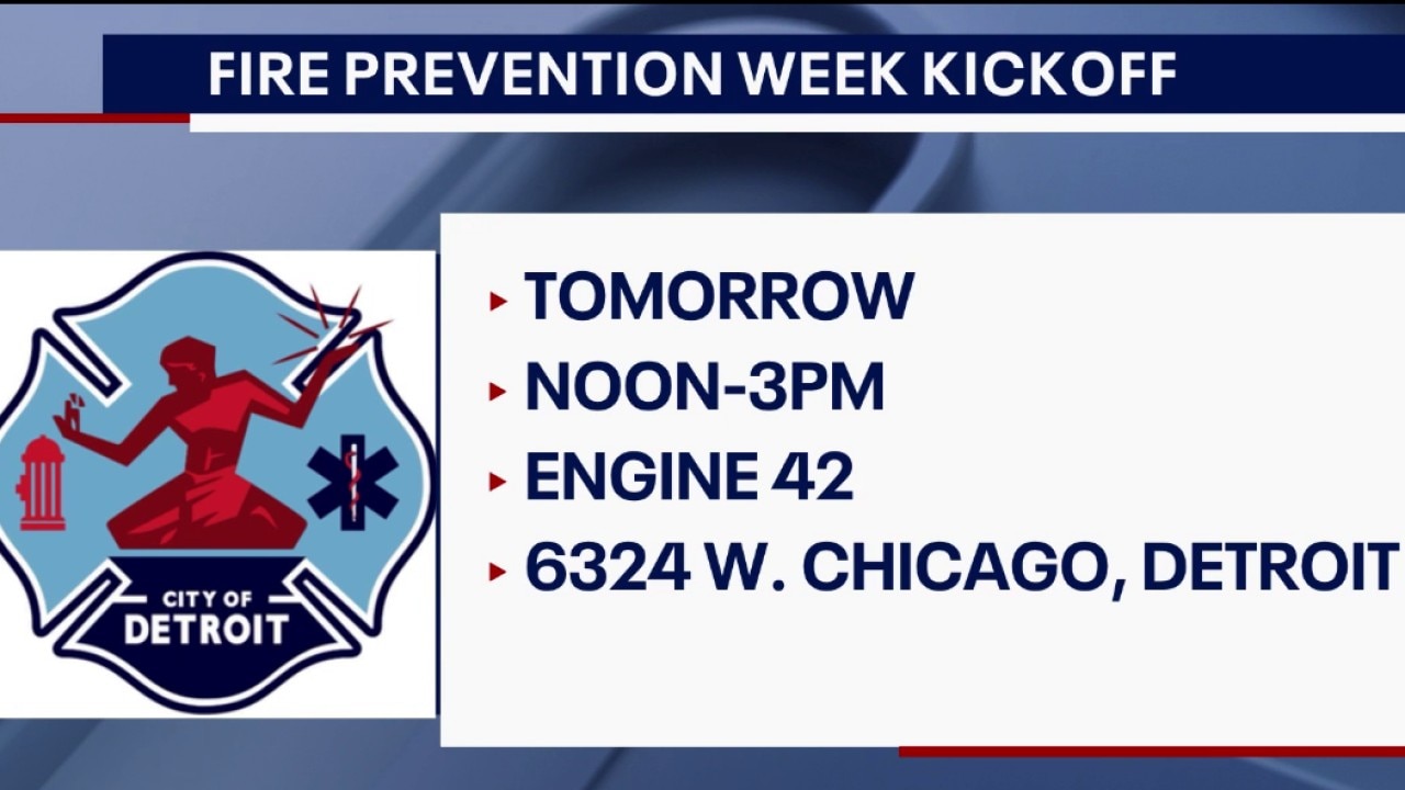 Detroit prepares for Fire Prevention Week party