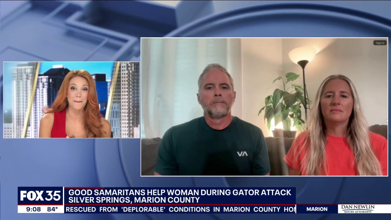Good Samaritans Rush in to Save Woman being Attacked by Alligator 