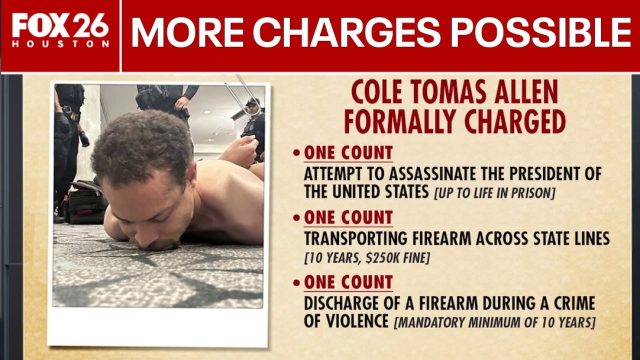 More charges could be coming for White House Correspondents' Dinner shooting suspect