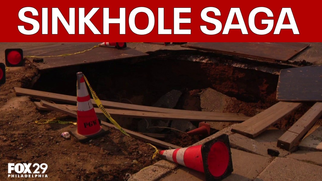 Giant sinkhole causes problems in Philly’s Mayfair neighborhood