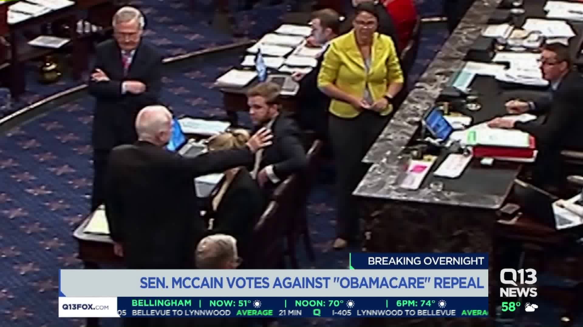 GOP Obamacare repeal bill fails in dramatic late-night vote