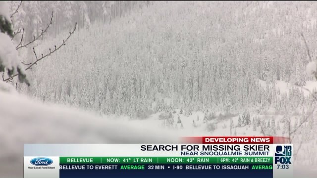 Search for missing skier near Snoqualmie Summit