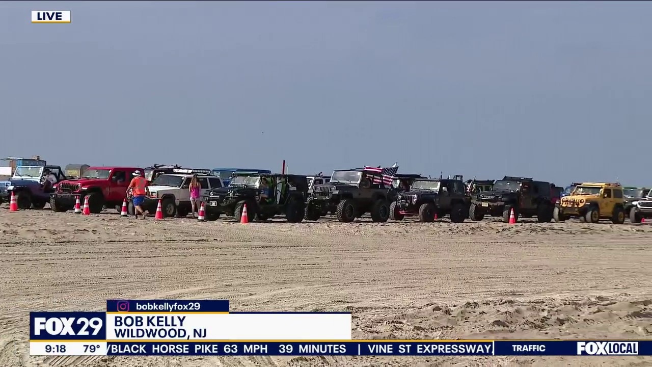 Jeeps Invade Wildwood Beaches