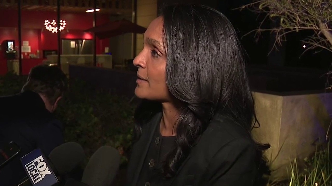 Nithya Raman speaks following LA mayoral debate