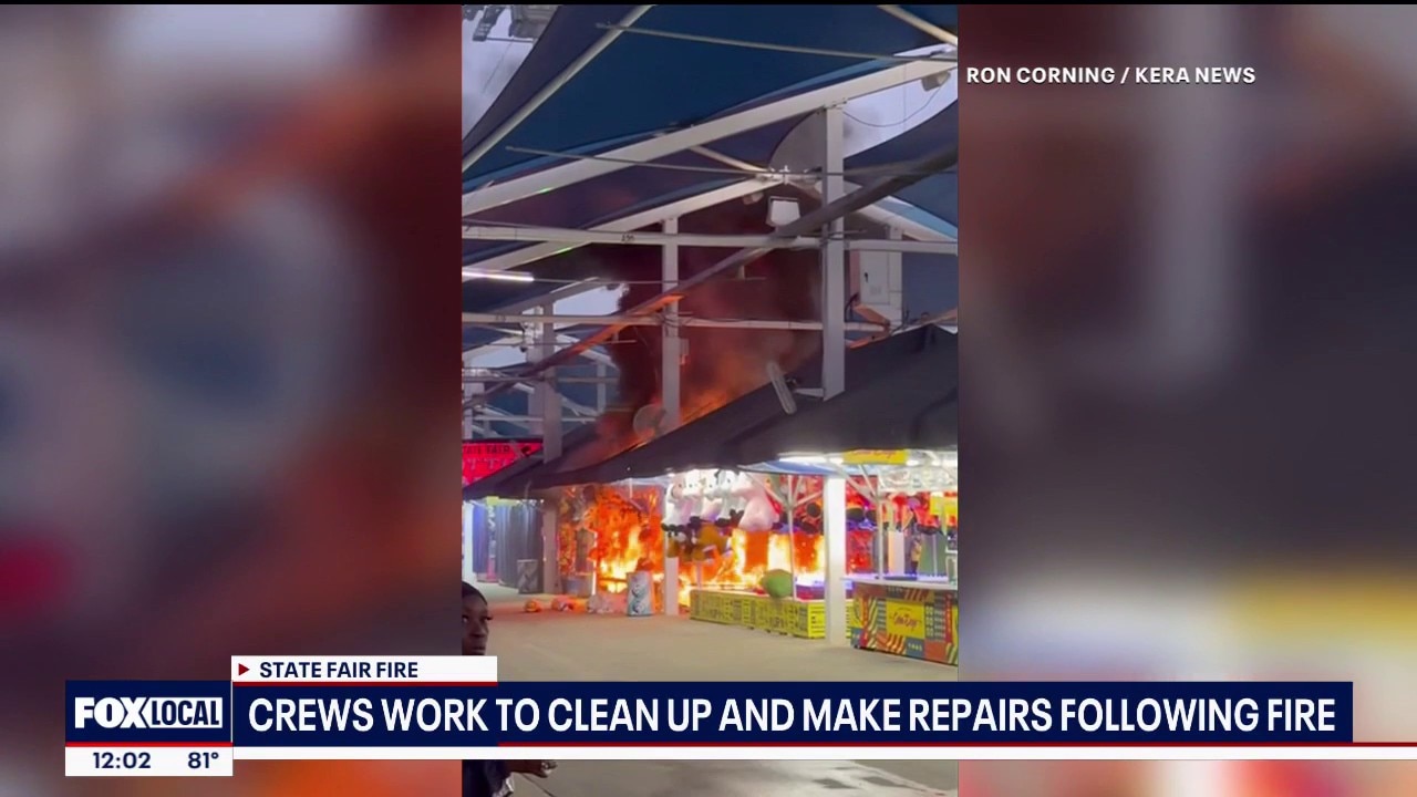 Fire breaks out on State Fair of Texas Midway