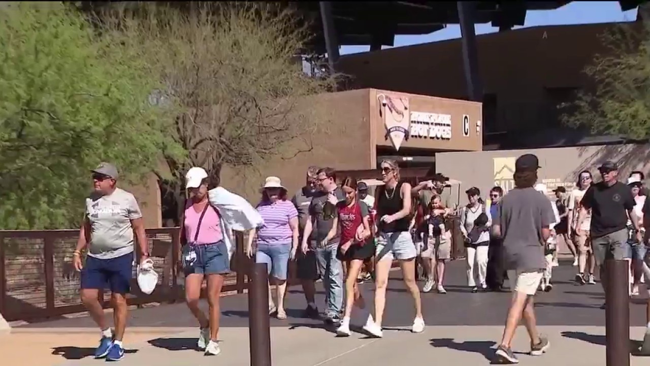 Triple-digit heat is 'good training for June' at spring training game