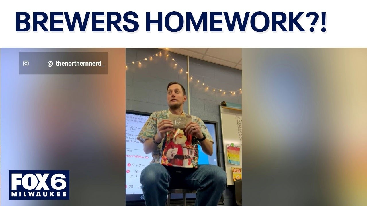 World Series: 2nd grade teacher's Brewers-themed assignment