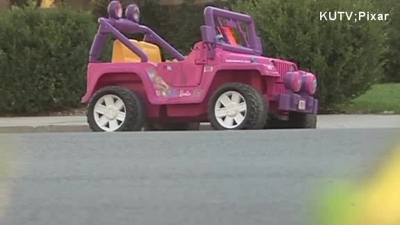 Barbie Jeep ticketed by police