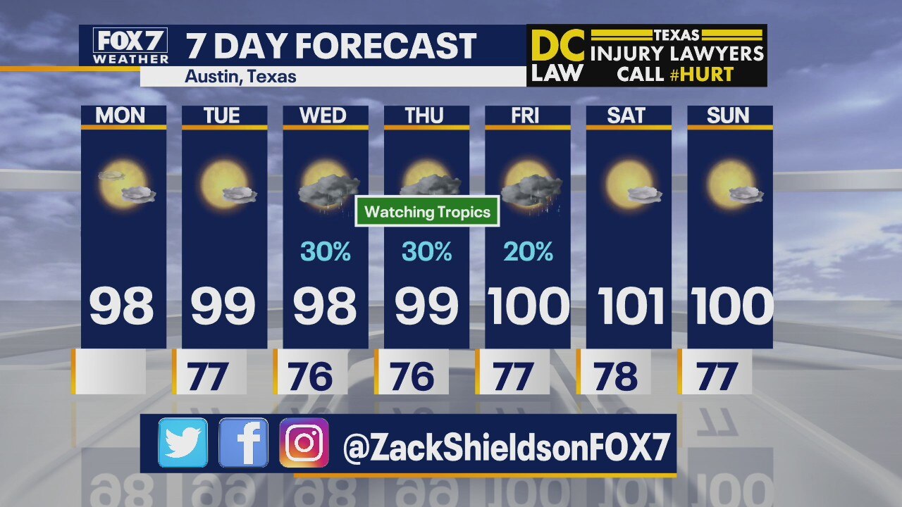 Morning weather forecast for August 24, 2020
