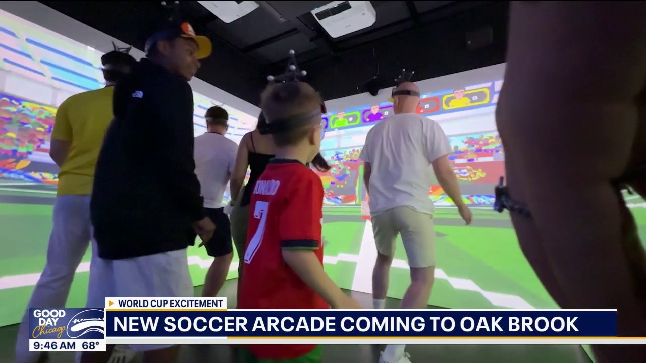 New immersive soccer arcade opens in Oak Brook ahead of World Cup