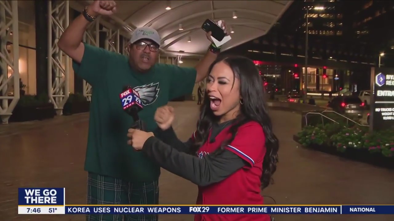 Phillies fans still celebrating victory over Houston Texans