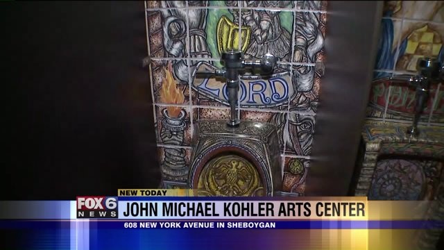 Chip checks out unique bathroom at John Michael Kohler Arts Center