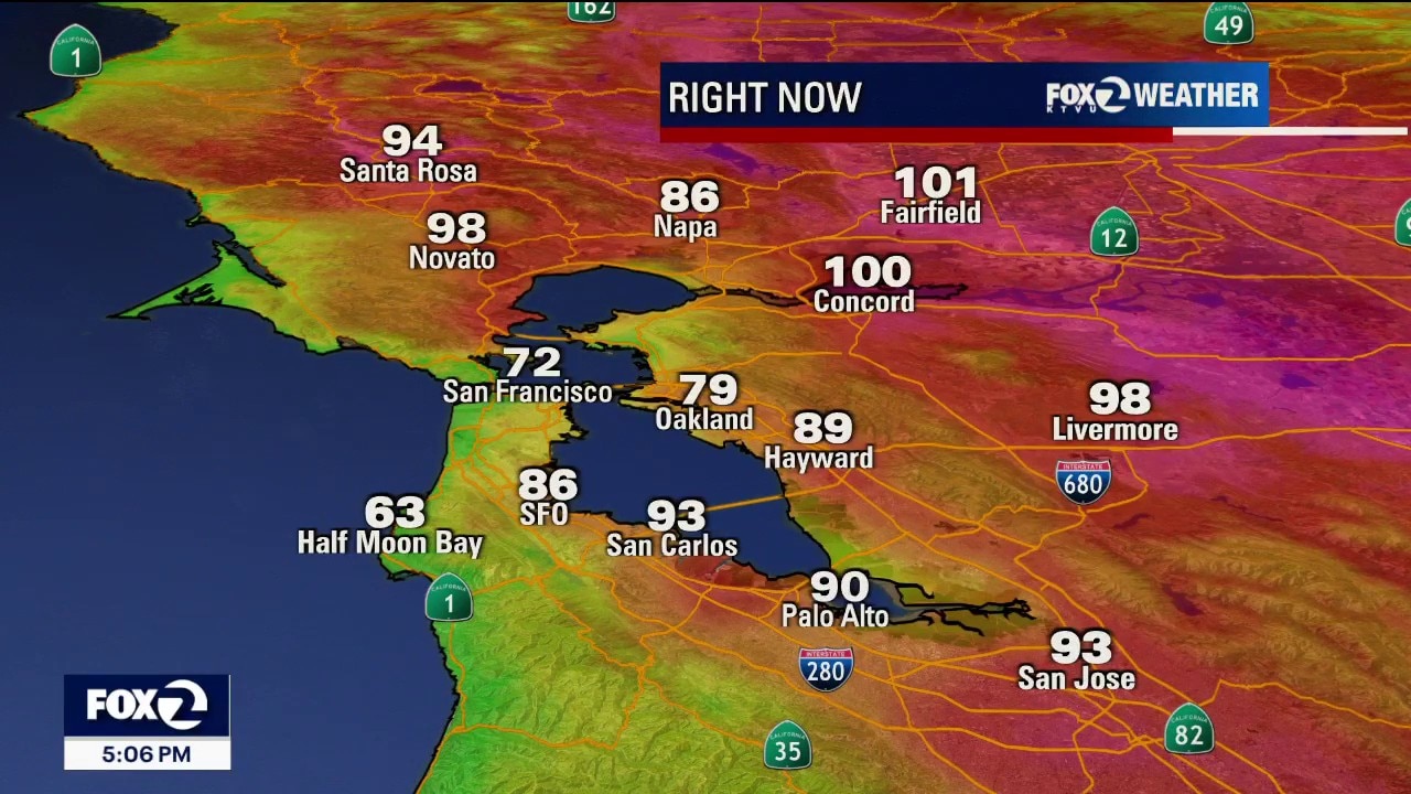Bay Area heat wave brings elevated fire danger as residents seek relief