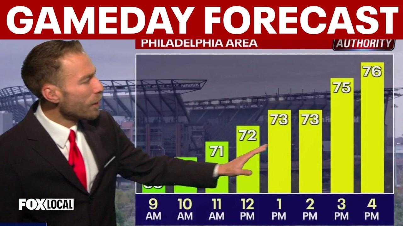 Weather Authority: Rounds of rain hit Philadelphia area; Eagles prepare for heat in Tennessee