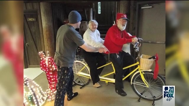Couple`s beloved bicycle-built-for-two stolen