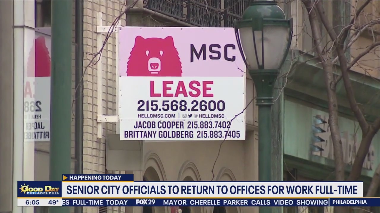 Philadelphia officials to return to office full-time Monday morning