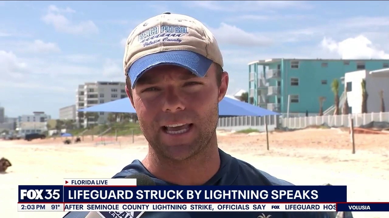 Lifeguard struck by lightning during July 4 rescue call
