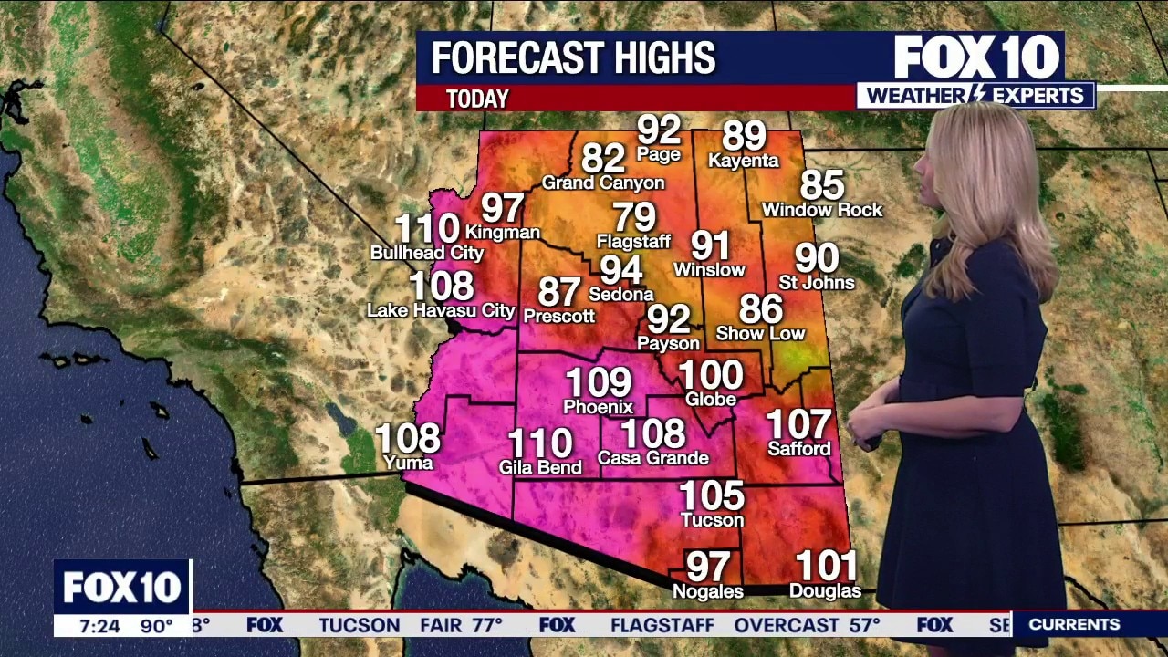 Phoenix heat wave to peak mid-week