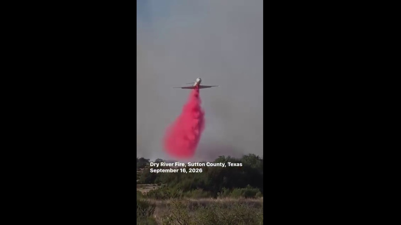 Dry River Fire in Sutton County, Texas