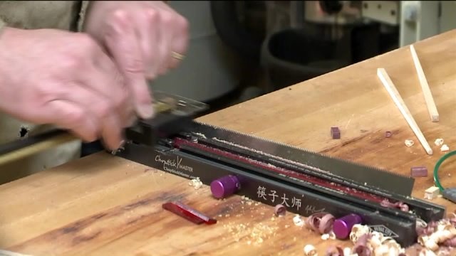 Kramp makes is very own hand-crafted chopsticks