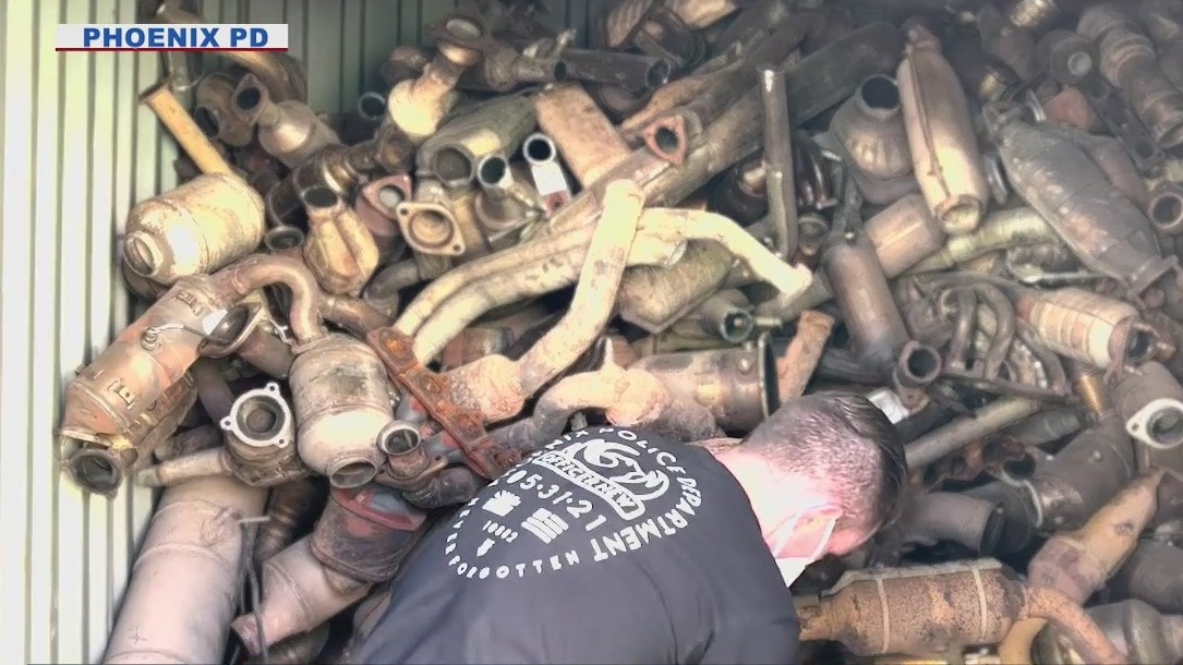 Over 1,000 used catalytic converters recovered following bust in Phoenix
