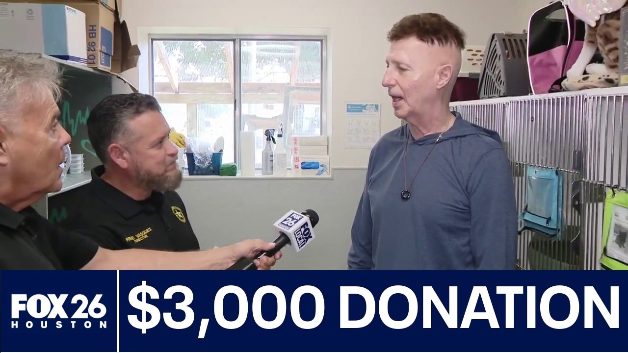 FOX 26 viewer donates $3,000 to Fort Bend County Animal Services