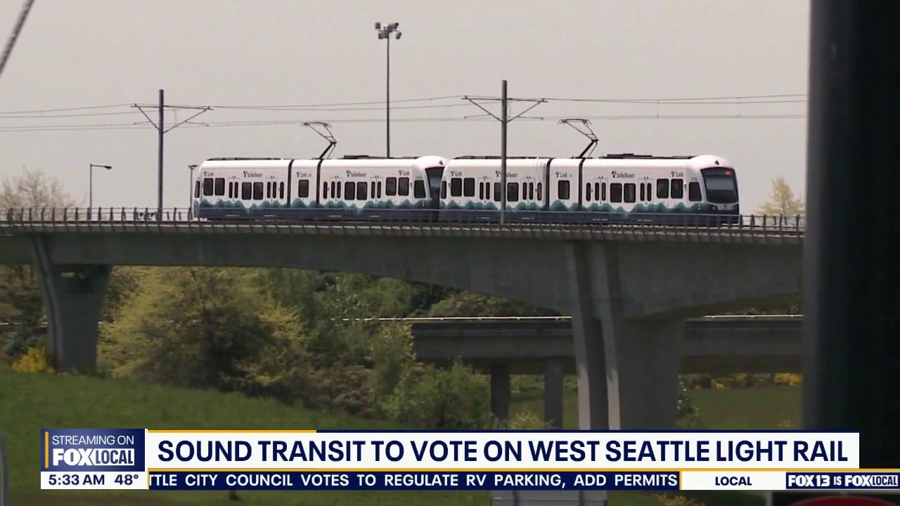 Sound Transit to vote on West Seattle light rail
