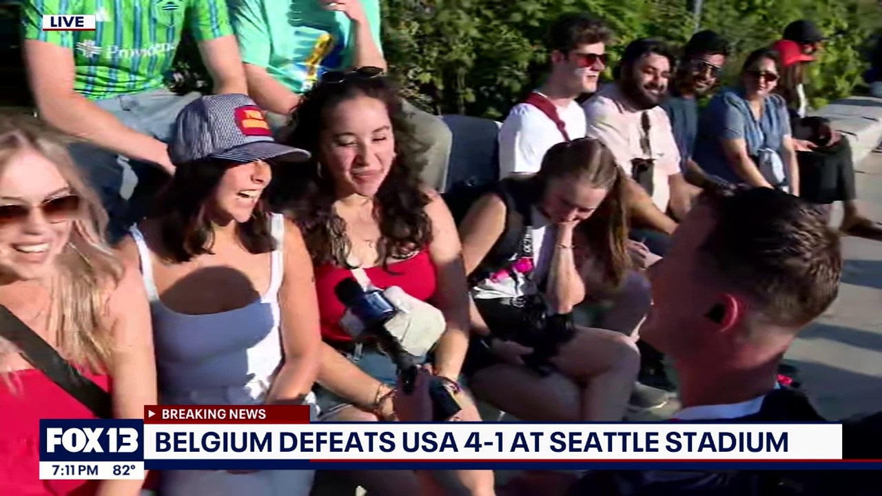 Seattle fans share thoughts after USA's 4-1 loss to Belgium