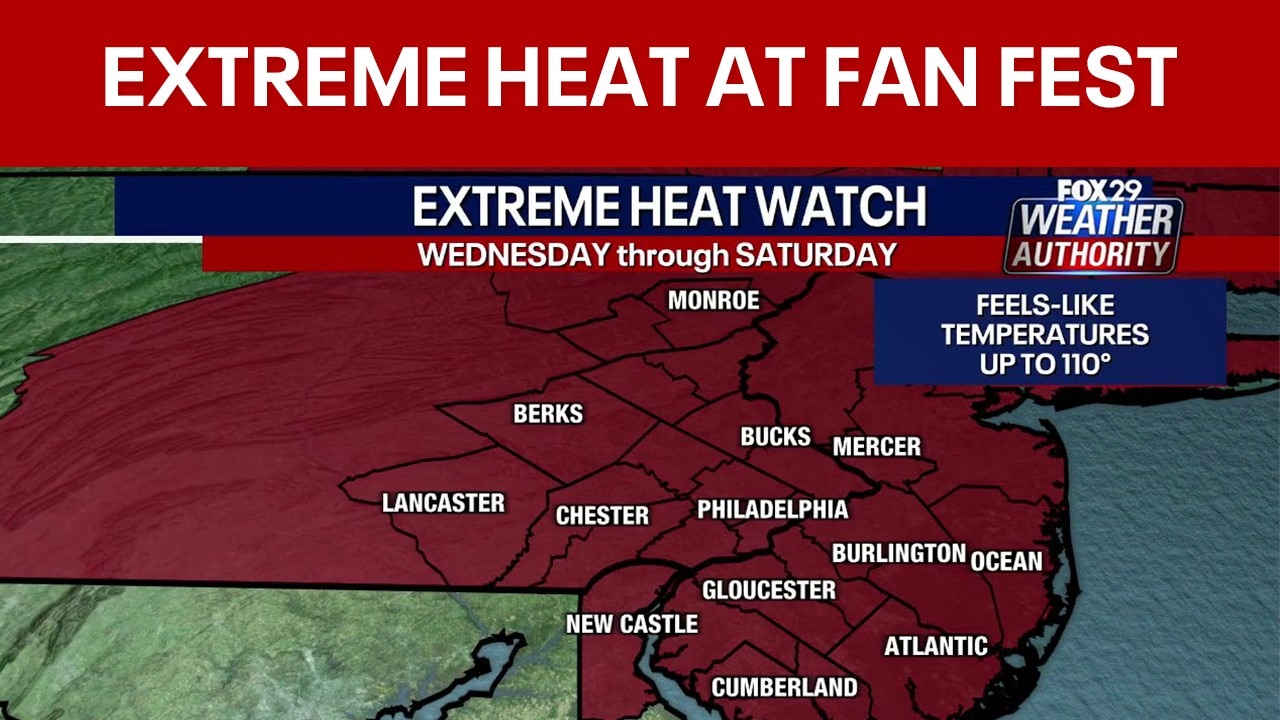 Extreme heat at fan fest