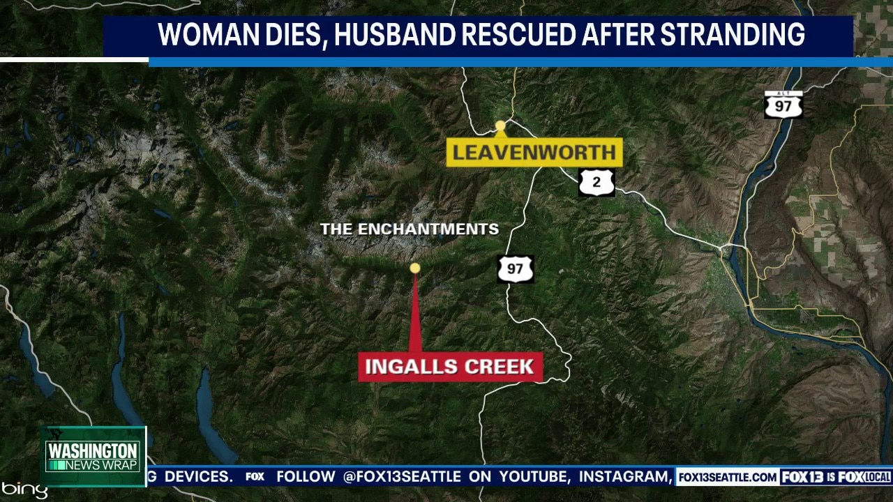Woman dies, husband hospitalized after being stranded in WA's Enchantments