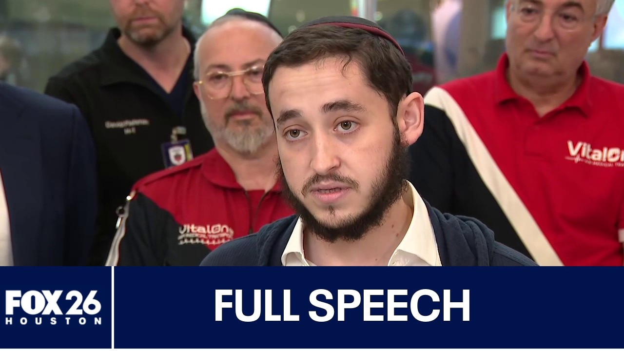 Full speech: Australia shooting survivor returns to Houston