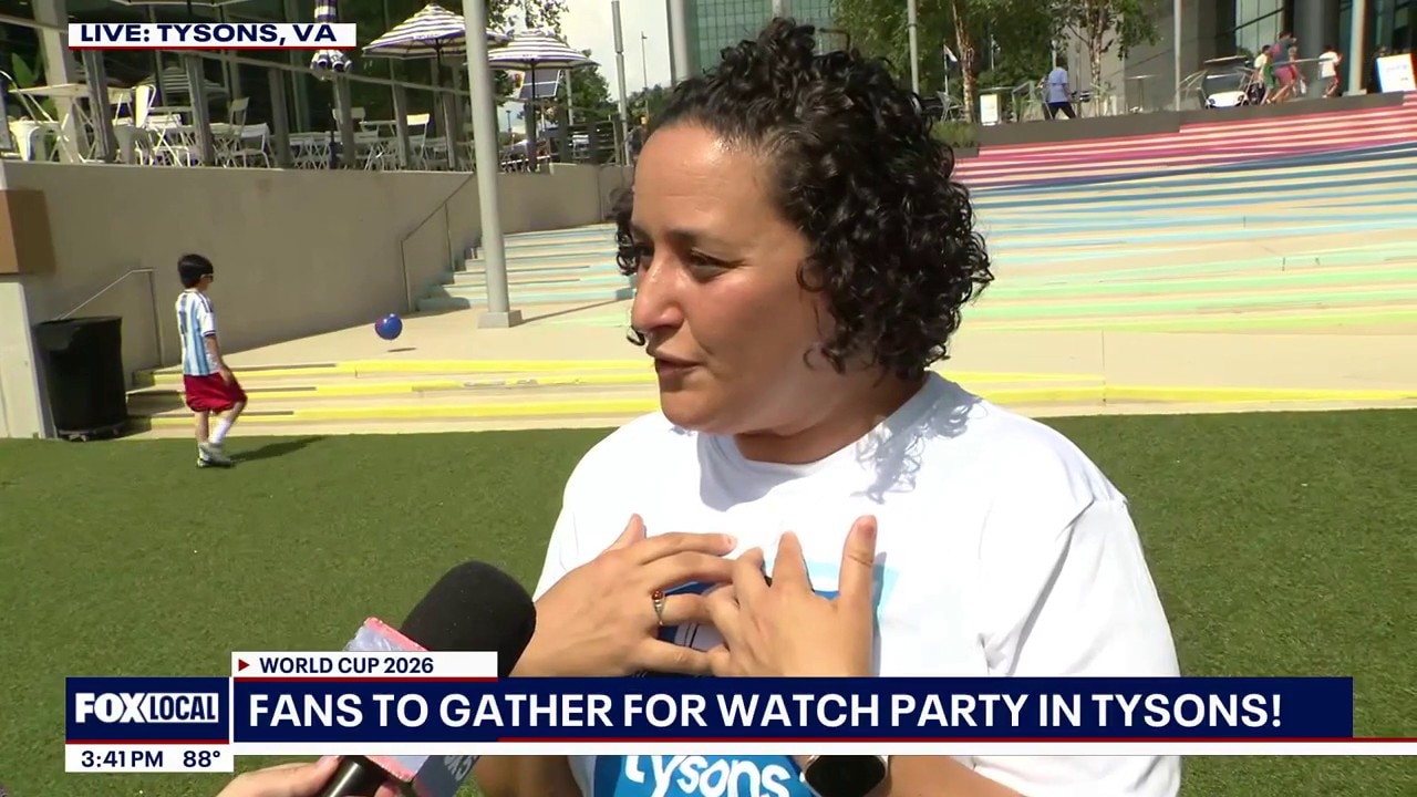 Getting Ready for World Cup Watch Party at Tysons