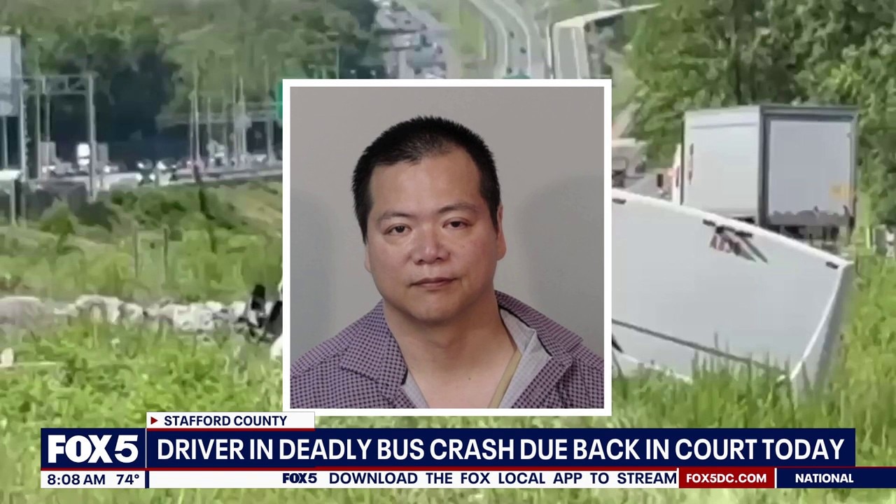 Driver in deadly Virginia I-95 bus crash back in court Tuesday