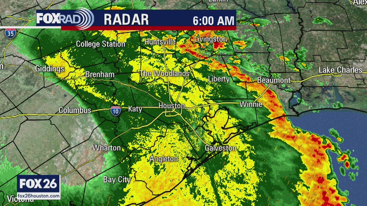 Saturday morning rainy forecast