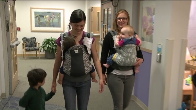 Chip learns about babywearing, variety of carriers