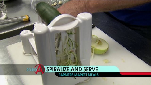 Spiralize and serve! Brian Kramp makes zoodles out of zucchini